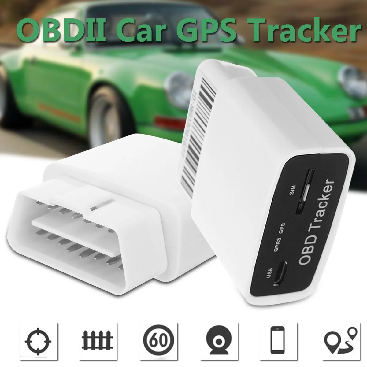 16 PIN Auto Car GPS Tracker locator with web vehicle Fleet Management System OBD Tracker Positioner For IOS/Android APP