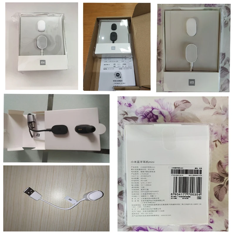 Xiaomi мини беспроводные Bluetooth наушники гарнитура 4 1 Встроенный микрофон