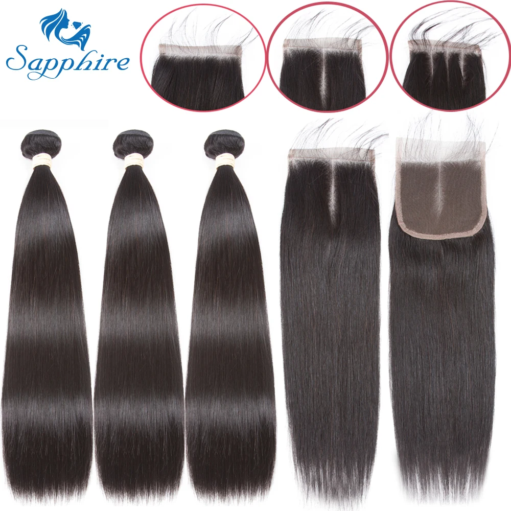 Sapphire Straight Bundles With Closure Brazilian Hair Weave Bundles With Closure Human Hair Bundles With Closure Hair Extension Sapphire Straight Bundles With Closure Brazilian Hair Weave Bundles With Closure Human Hair Bundles With Closure Hair Extension