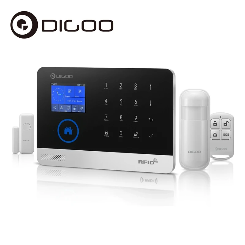 

Digoo DG-HOSA 433MHz Wireless GSM&WIFI DIY Smart Home Security Alarm Systems Kits Infrared Motion Sensor Door Magnetism Alert