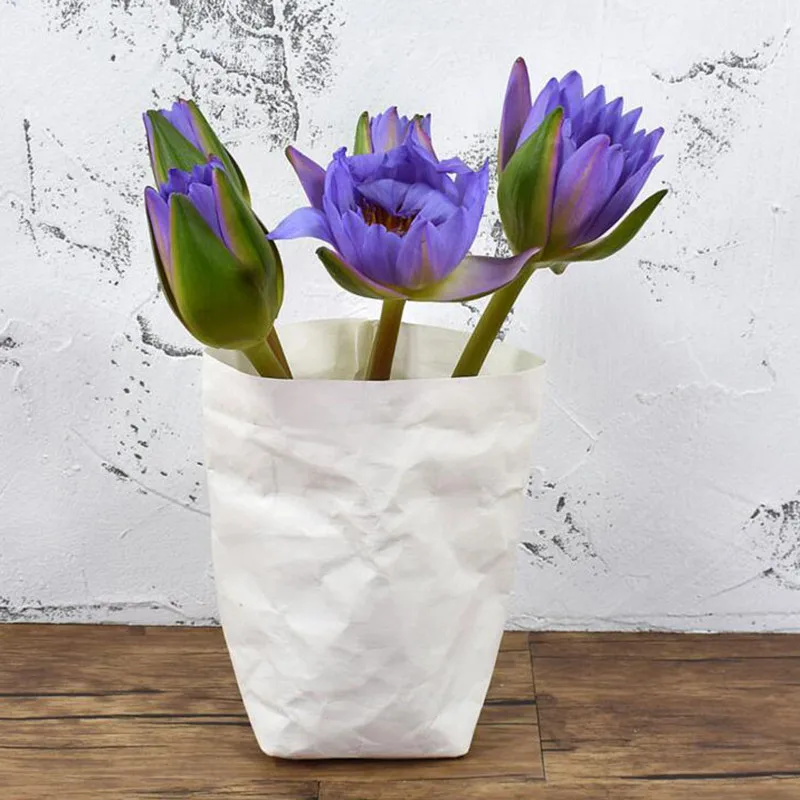 مصغرة العصارة كرافت ورقة زهرة غطاء قدر قابل للغسل تخزين أكياس النباتات الزهرية حقيبة الأطفال غرفة أشتات منظم الحقيبة