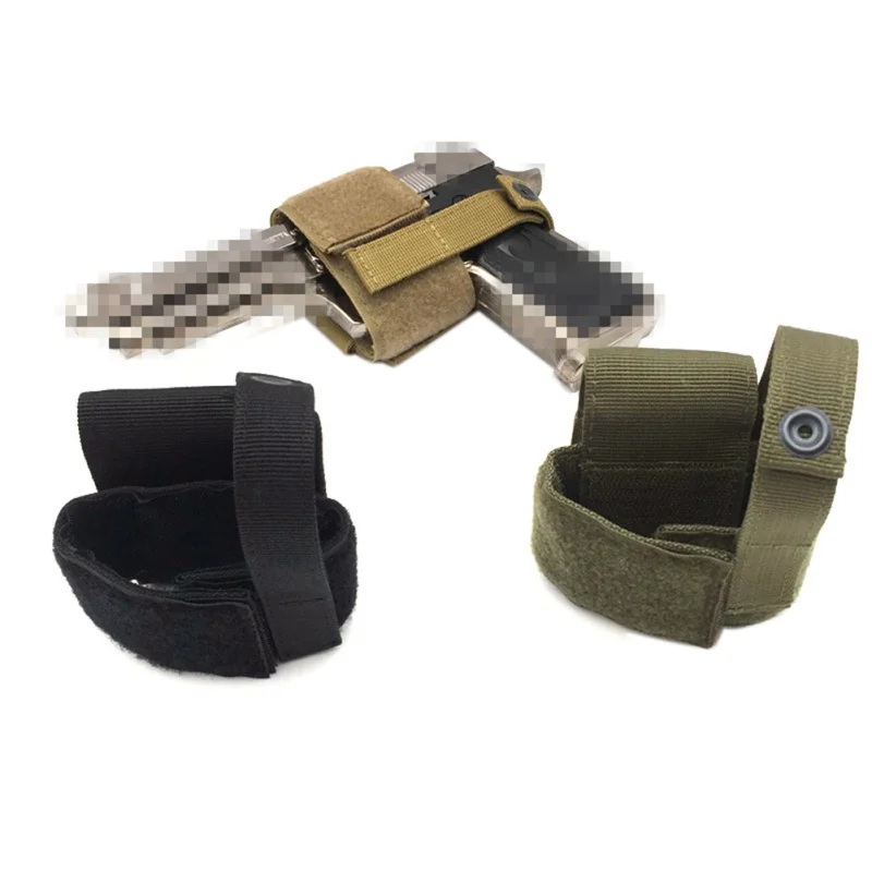 

Hunting Holster Nylon Hook And Loop Fastener Adjustable Waterproof Pistol Holder Bag Outdoor Carry Accessories For Vest Backpack