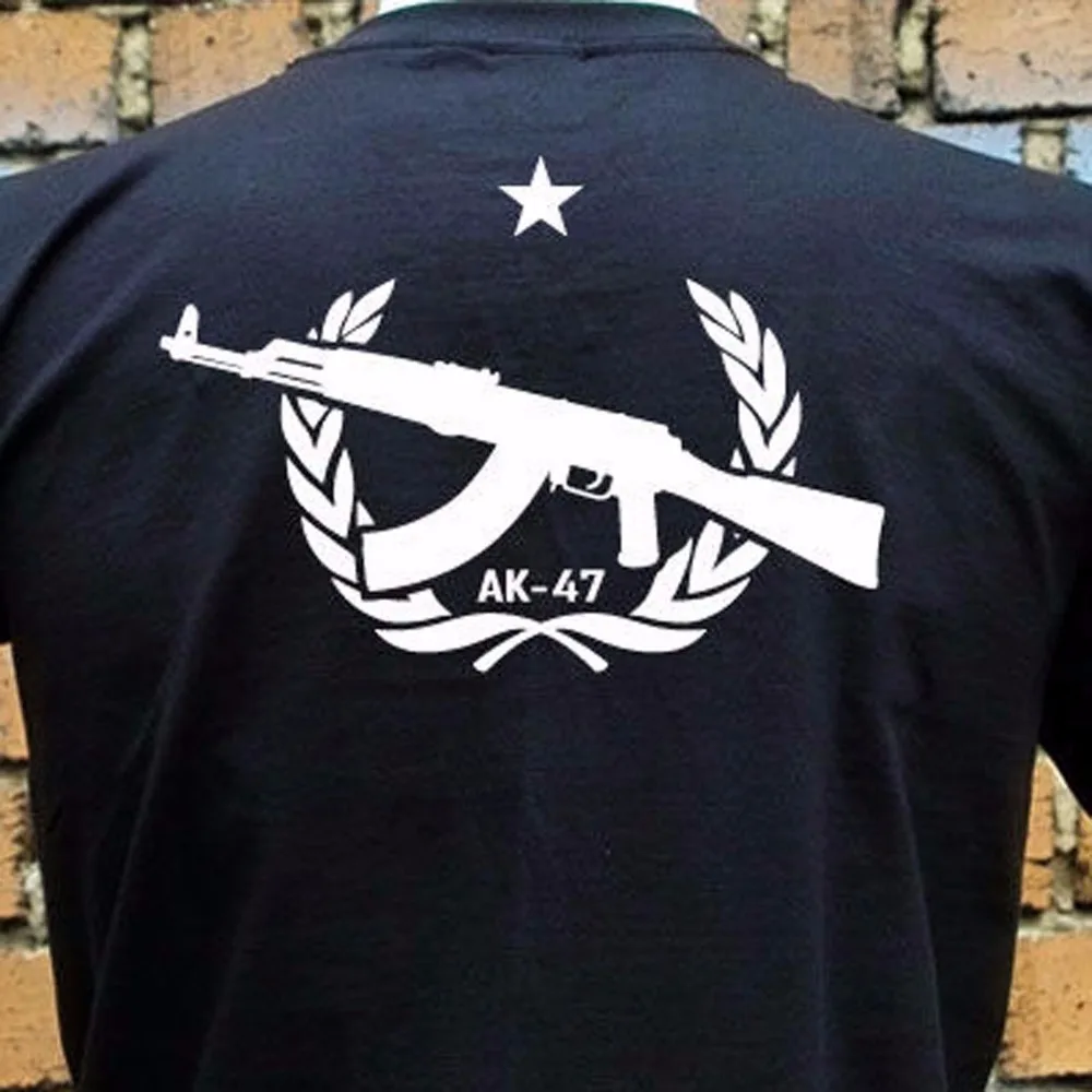 Новые известные мужские футболки Ak 47 Калашников калашникоу Советская армия