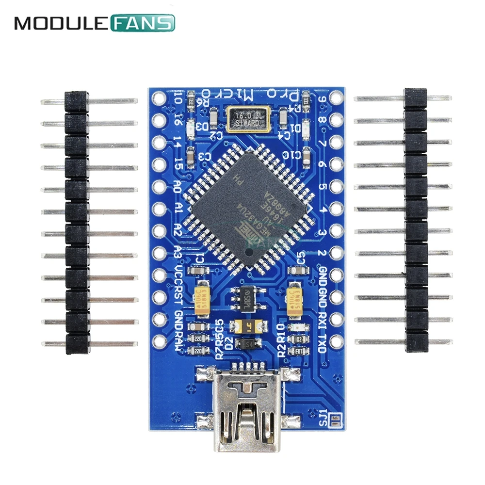 Плата Mini USB ATmega32U4 Pro Micro 5В 16 МГц модуль для Arduino Leonardo ATMega 32U4 контроллер замена Mini|pro