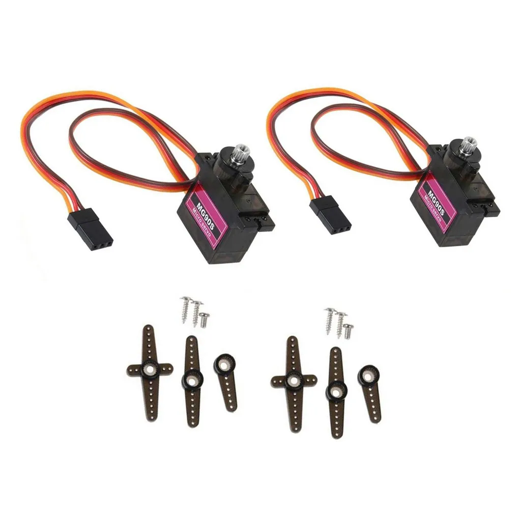 

MG90S Micro Metal Gear 9g Servo for RC Plane Helicopter Boat Car 4.8V- 6V New Arrival Dropshipping