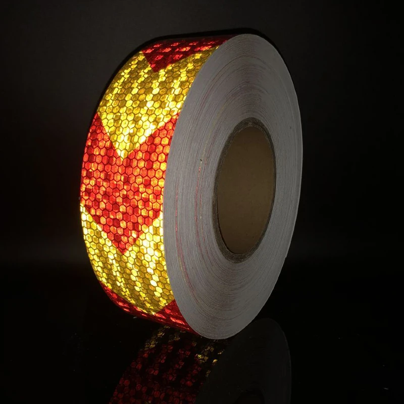 5cmx10m Reflective Stickers Bike Trailer Reflective Strips Self Adhesive Film Arrow Sign Reflective Tape Bicycle Decals