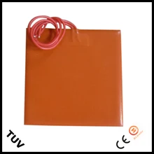 Силиконовые плавления Подушка с рисунком снега 240V 500W 300*300 мм силиконовой резины Нагреватель с клейкой лентой 3M и 100K NTC