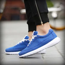2017 Breathable Men Casual Shoes Spring Summer Comfortable Soft Walking Shoes Lace Up Mens Trainers Light Outdoor Shoes Men