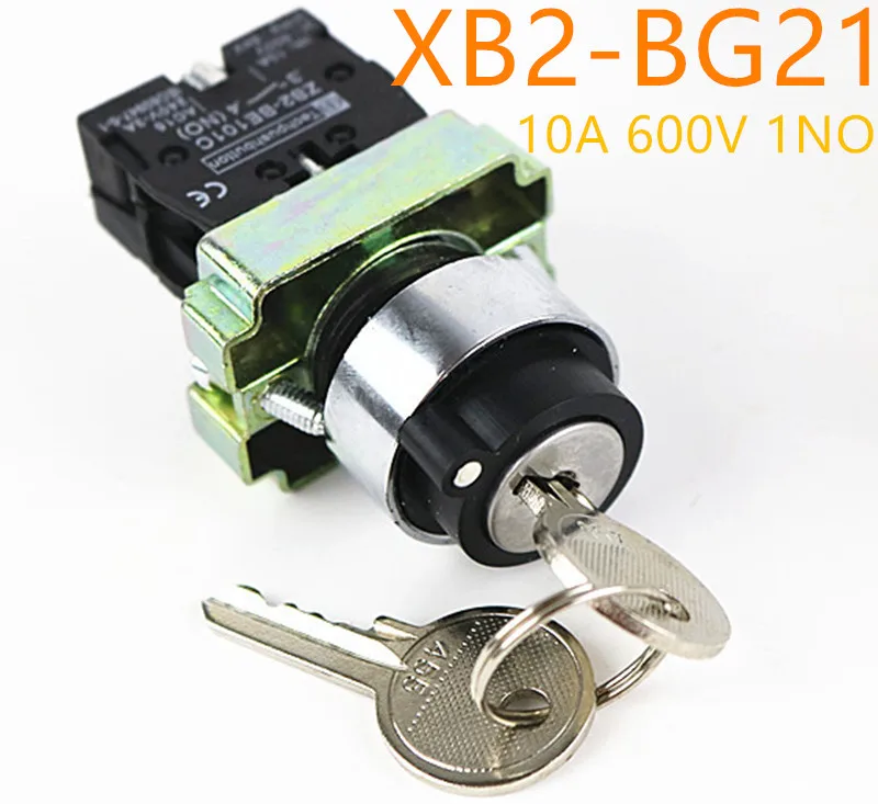 1 шт. XB2 BG21 xb2 bg21 2 позиционных кнопочных переключателя кнопочный переключатель N/O