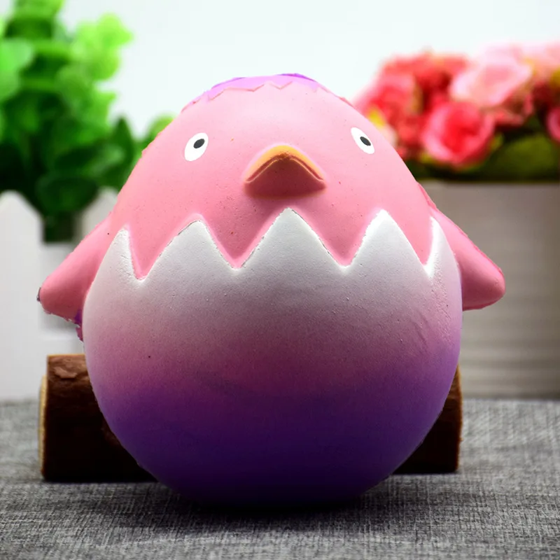 

1pc Funny Squishy Cartoon Chicken Egg Low Rising Soft Cute Squeeze Decompression Release Creative Antistress Toys Gift #E