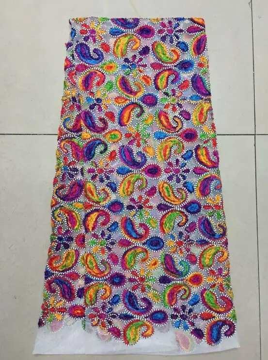 

Африканская французская сетка для шитья, искусственная вышитая тюлевая ткань высокого качества