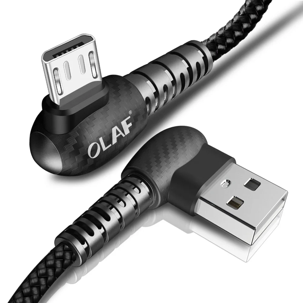 أولاف المصغّر usb كابل 2A سريع كبل شحن لسامسونج Xiaomi 90 درجة المحمول شاحن USB للهاتف كابل علامة هواوي الروبوت جهاز أولاف المصغّر usb كابل 2A سريع كبل شحن لسامسونج Xiaomi 90 درجة المحمول شاحن USB للهاتف كابل علامة هواوي الروبوت جهاز