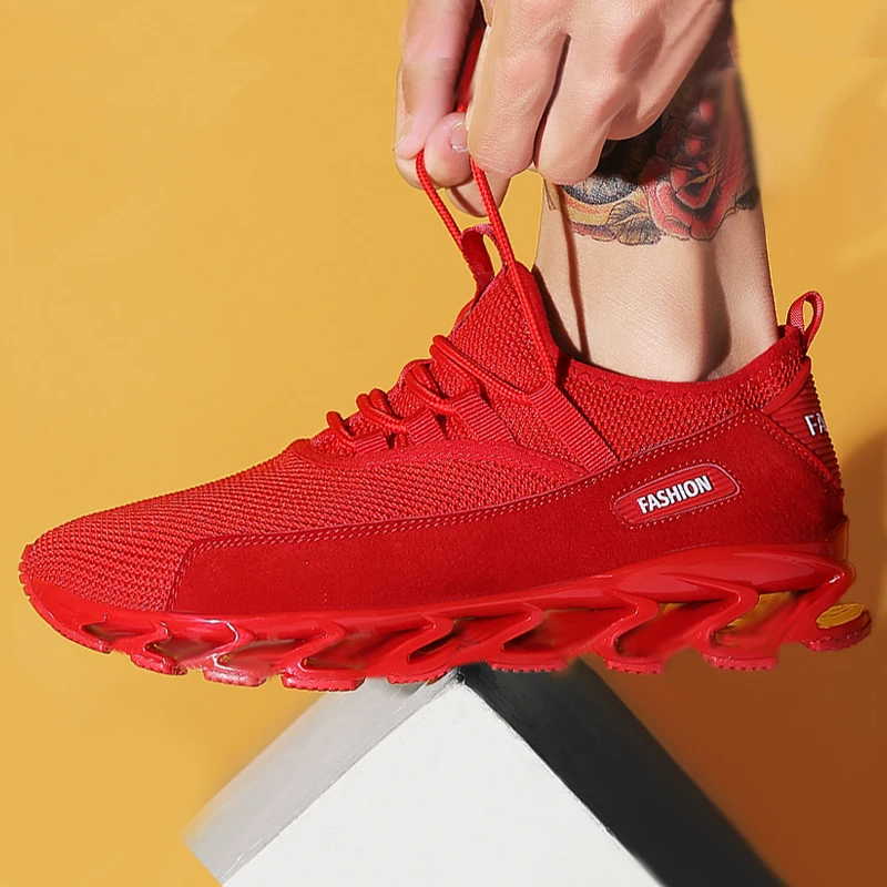 Blade Shoes Plus Size Men's Shoes 47 Breathable Running Shoes Mesh Training Shoes 46 New Style of 2019 Pure Color Casual Shoes Blade Shoes Plus Size Men's Shoes 47 Breathable Running Shoes Mesh Training Shoes 46 New Style of 2019 Pure Color Casual Shoes