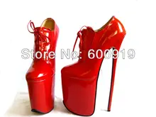 Free shipping 30cm Heel High Sexy Shoes High Heel Shoes Genuine Leather Shoes High Heels NO