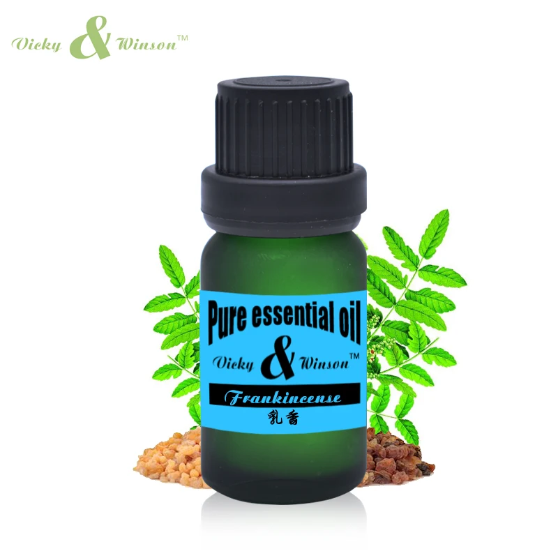 

Vicky&winson Frankincense essential oil 10ml natural Anti aging Restore skin elasticity balance grease Relax Remove odor VWDF37