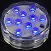 10 SMD5050 LED Multi Color Submersible Waterproof Wedding Party Vase Base Light With 24 Keys Remote control for hookah shisha ► Photo 3/6