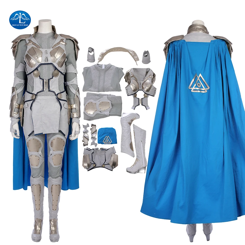 

ManLuYunXiao Valkyrie Cosplay Marvel Movie Thor Ragnarok Superhero Outfit Halloween Costumes For Women Masquerade Custom Made