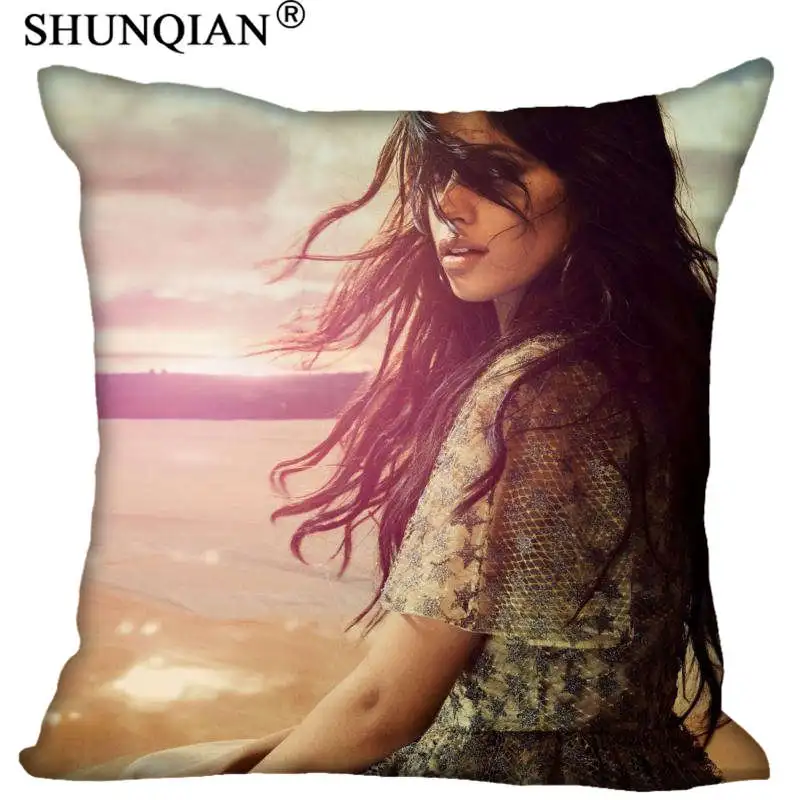 

Camila Cabello Pillowcase Square Zippered Home Decorative Pillow Cover Wedding Custom Gift For Two Sides Printed