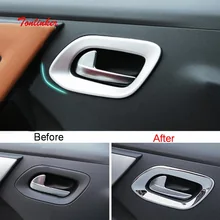 Tonlinker внешняя дверная ручка наклейка для Citroen C-Elysee/peugeot 301-17 автомобильный Стайлинг 4 шт. ABS хромированная крышка наклейка