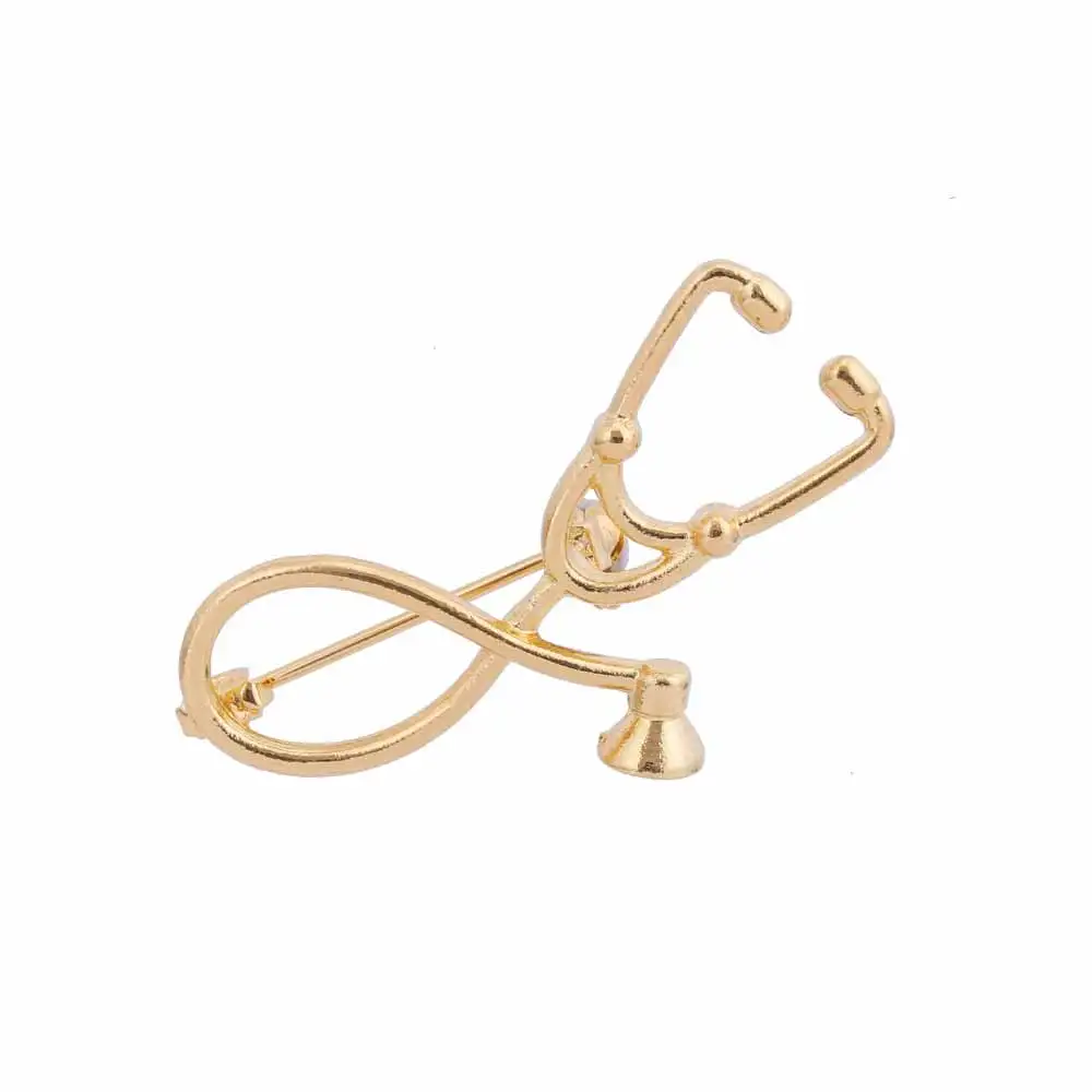 FAMSHIN New stethoscope brooch, fashion healthy jewelry lead nurse