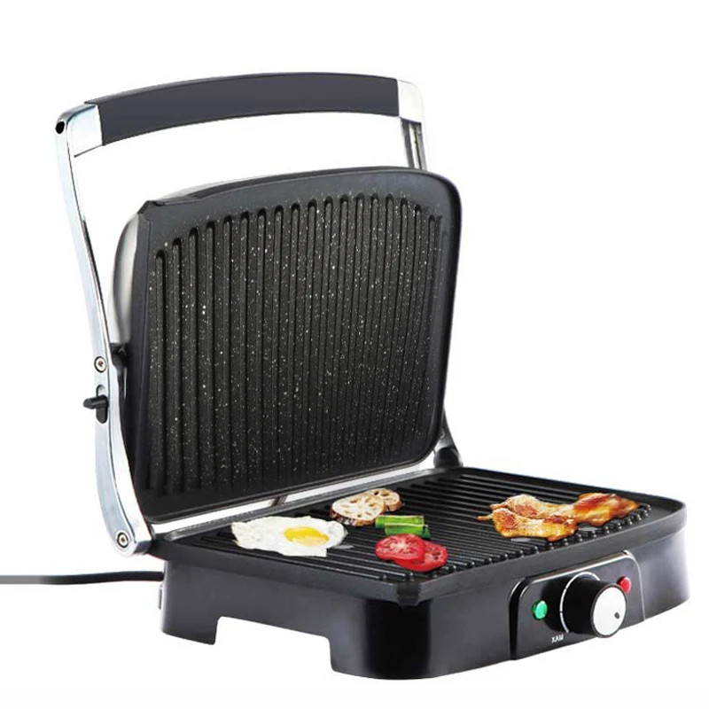 Electric Grill Machine BBQ Meat Roast Grill DIY Non-stick Pan Steak Sausage  Barbecue Machine Smoke Free Grilling Machine