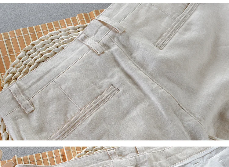 100% Quality Pure Linen Casual Pants Men Brand Long Trousers Men Business Fashion Pants For Men Pantalones Pantaloni Un Pantalon casual pants for men