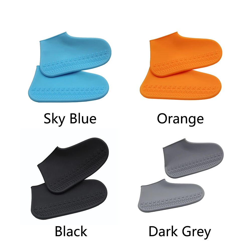 

Women Men Camping Shoe Cover Cycling Reusable Wear Resistant Waterproof Outdoor Silicone Non Slip Anti Rain Elastic Accessories