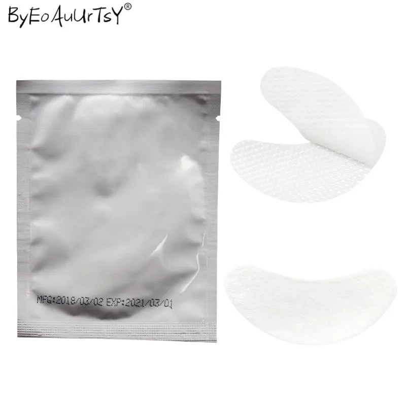 100pairspack New Paper Patches Eyelash Under Eye Pads Lash Eyelash Extension Hydrating Eye Tips Sticker Wraps Mask Eyepads      (6)