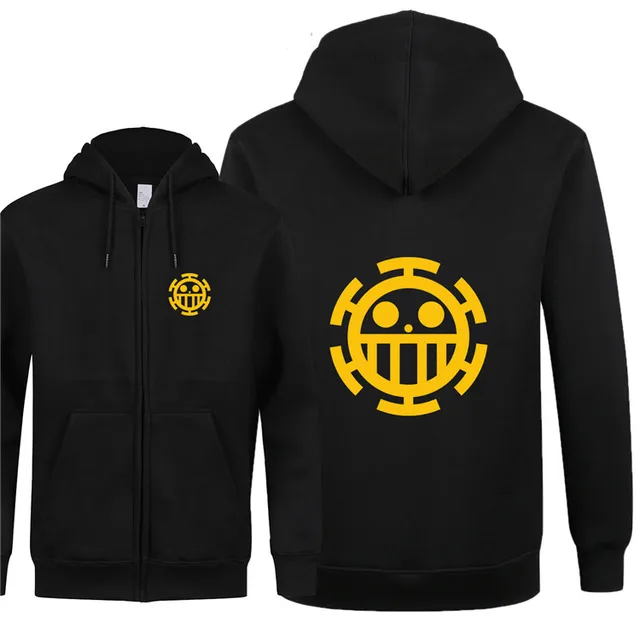 Trafalgar Law Sweatshirts Cartoon Anime One Piece Hoodies Jacket Men ...