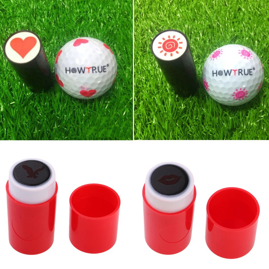 Perfeclan Golf Ball Stamper Stamp Set of 4 Golf Ball Stamper Stamp Birthdays Gift Club Giveaways Keepsake Souvenir Accessories 