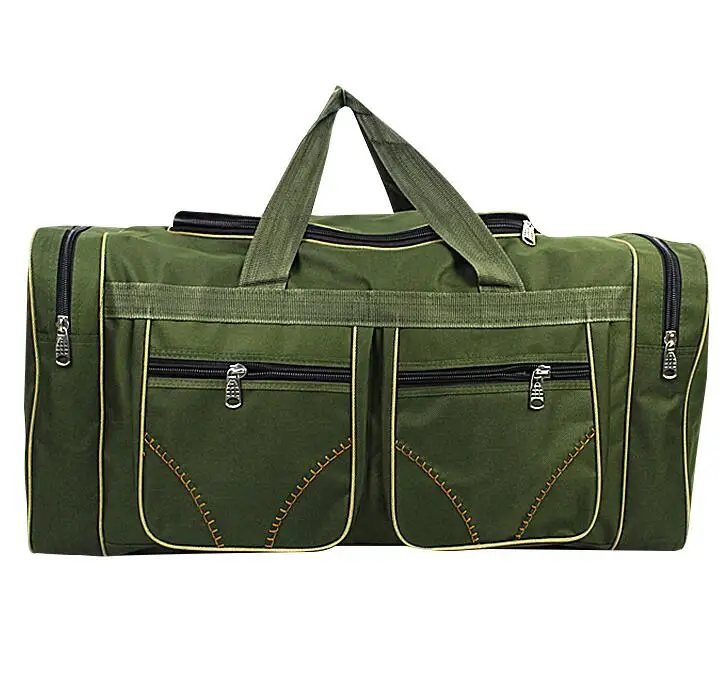 Оксфордские складные мужские дорожные сумки, водонепроницаемые упаковочные сумки с кубиками, 3 цвета, большой органайзер для багажа T719 - Цвет: green
