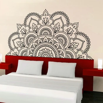 

New Arrival Lotus Meditation India Buddha God OM Symnol Namaste Mandala Yoga Art Wall Sticker Vinyl Interio Bed Room Home Decor