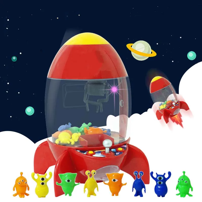 Ракета Candy Grabber монетная игровая машина Настольная мини детская машина для конфет Детские куклы Grabber коготь машина игрушки аркадная