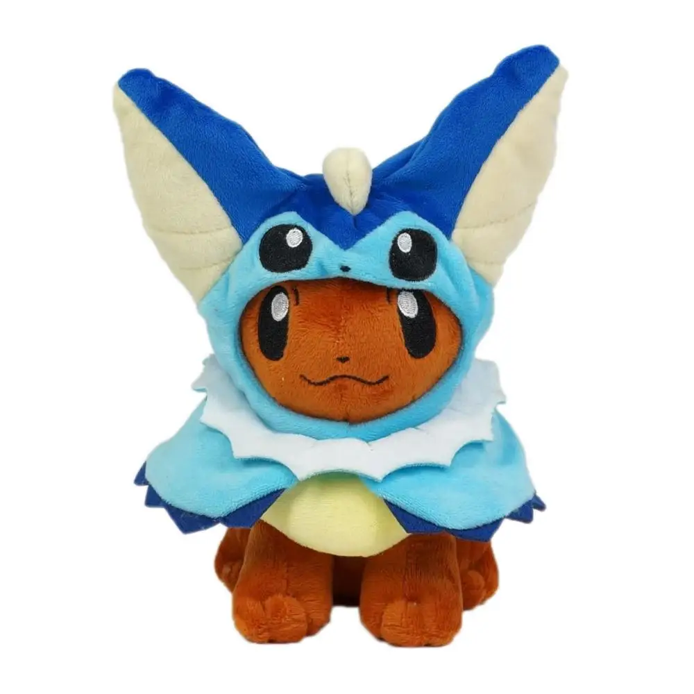 7 видов стилей " Eevee пончо Umbreon Espeon Jolteon Vaporeon Sylveon Flareon плюшевые куклы мягкие игрушки - Цвет: dark blue