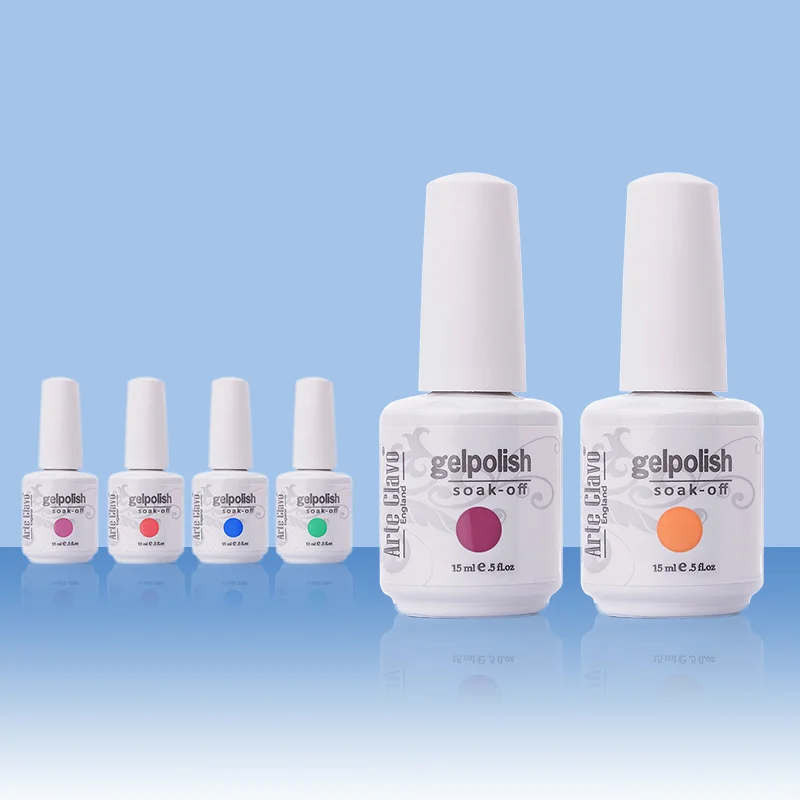 

15ml Premium Quality Colorful Arte Clavo Any 6 Colors Manicure Set Color Gel For Nail UV Gel Soak Of Top