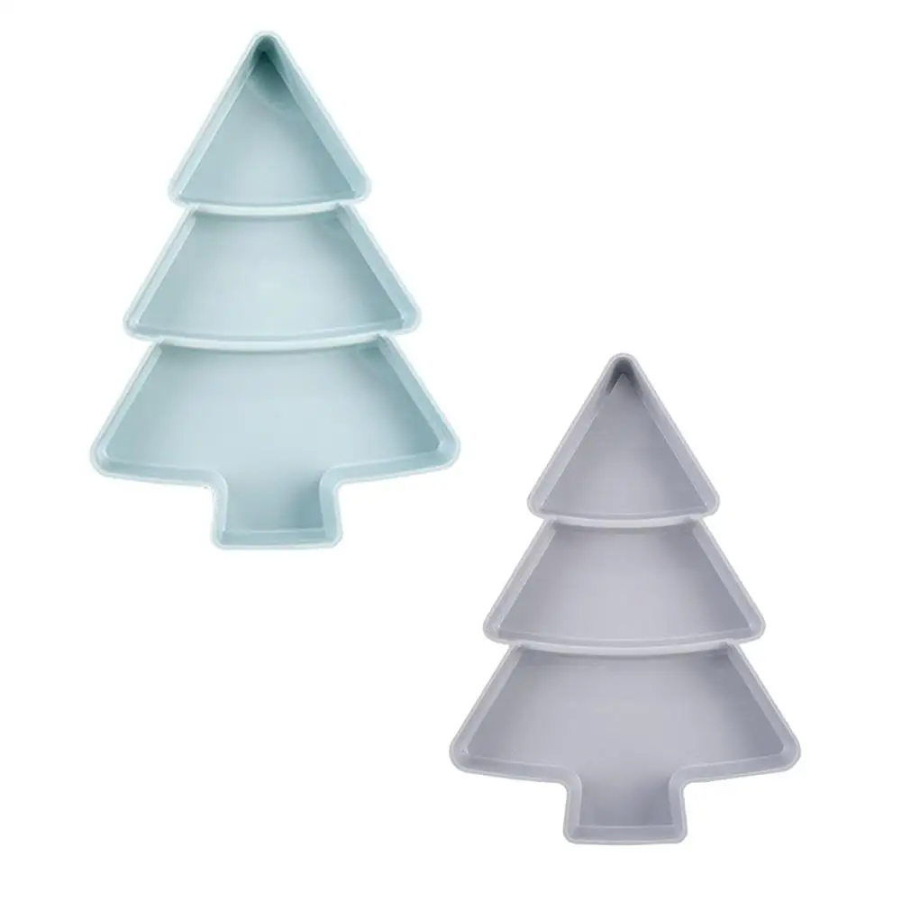 

Christmas-Tree Shape Dried Fruit Storage Plate Nuts Fruits Snack Bowl Dish Living Room Home Supply