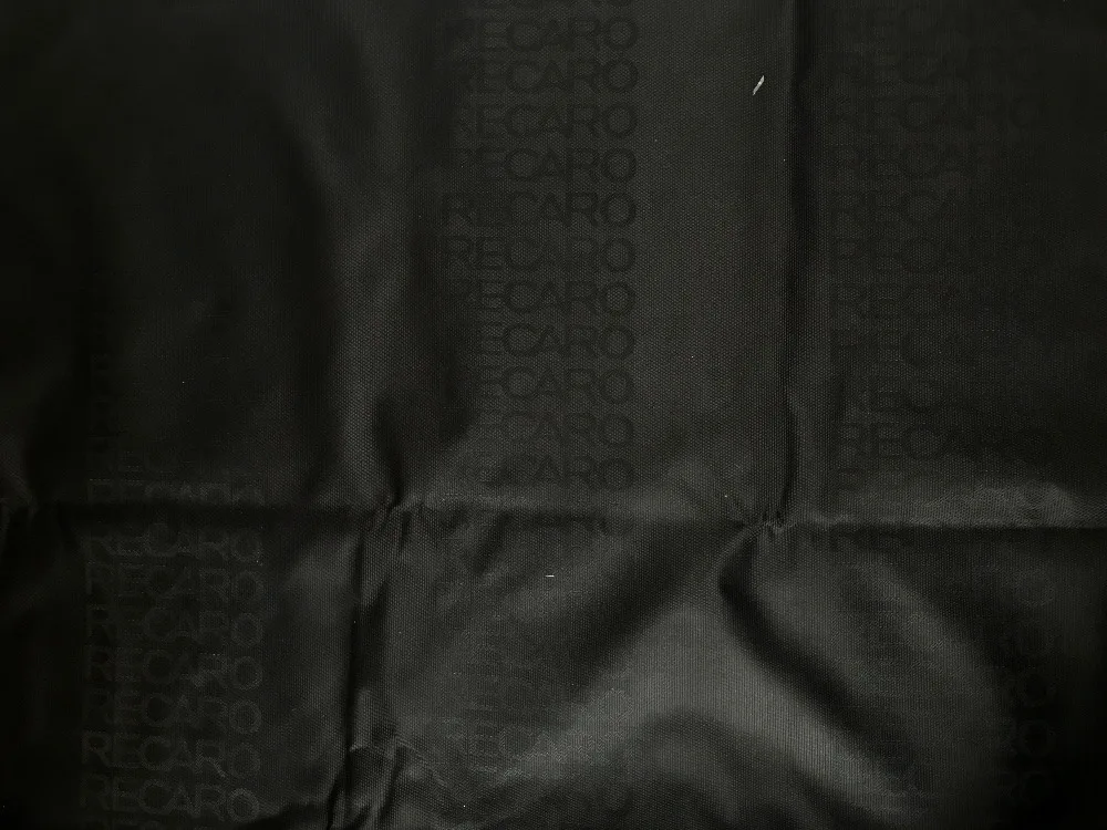 

Full Black JDM RECARO Fabric For Racing Seat Cover Door Panel Insert Headliner Fabric Cloth Material 3m x 1.6m / 188"x61