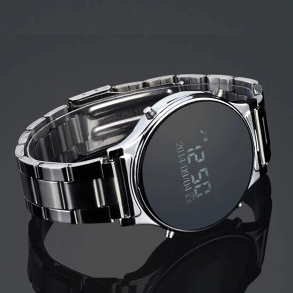 black metal smartwatch