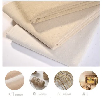 

oneroom size 100*150CM greige Linen fabric for Tissue Kids Bedding textile for Sewing Tilda Doll, DIY handmade materials