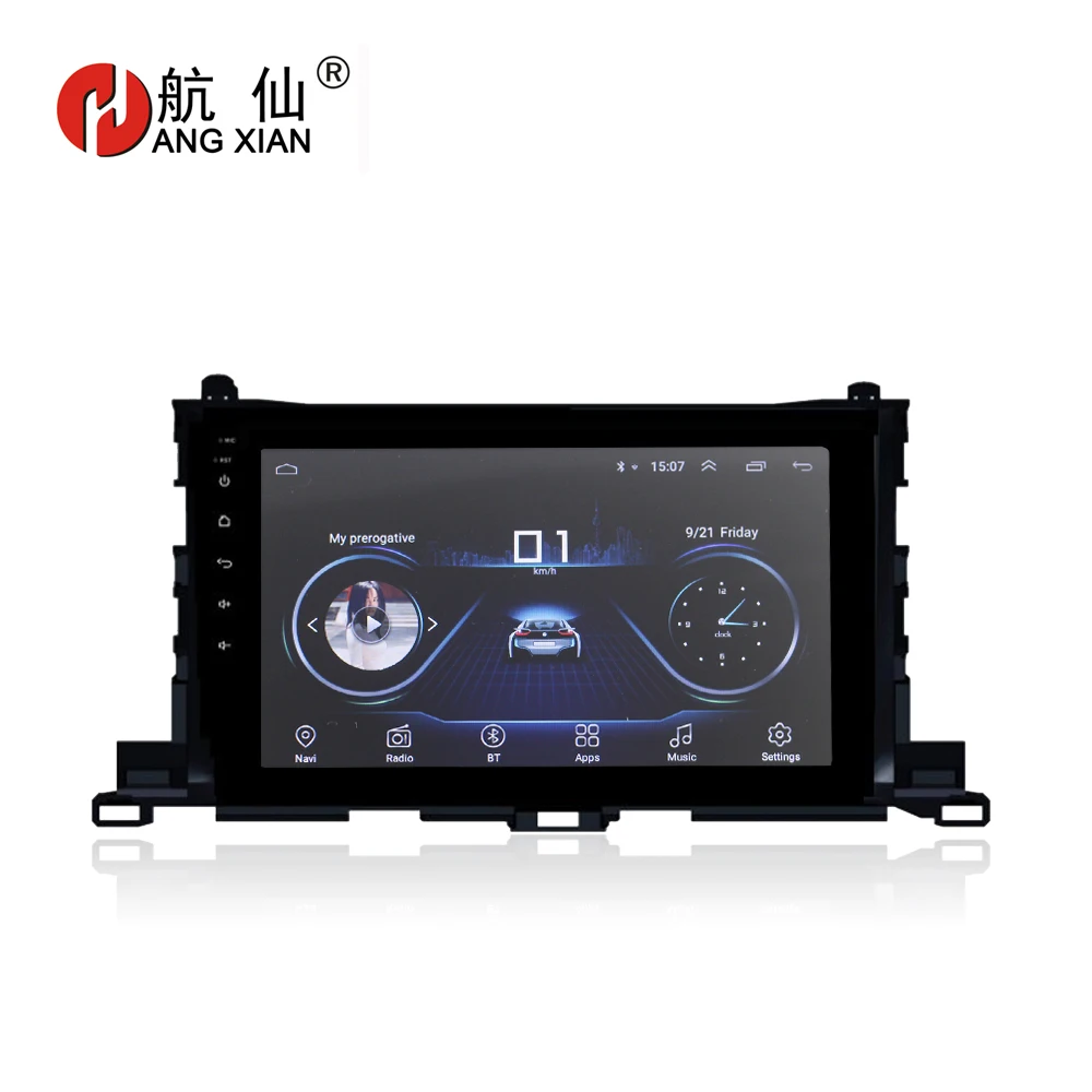 

With CANBUS HANG XIAN 10.1" Quadcore Android 8.1 Car radio for TOYOTA HIGHLANDER 2015 car dvd player GPS navi car multimedia