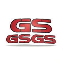 K-sharp MOTORCYCLE HELMET WHITE OR BLACK VINYL STICKER FIT ALL BMW GS