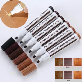 

New Hot Furniture Repair Pen Markers Scratch Filler Paint Remover For Wooden Cabinet Floor Tables Chairs SMD66