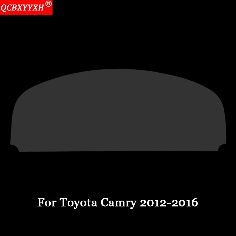 QCBXYYXH автомобильный Стайлинг 1 шт. ПЭТ Автомобильная приборная панель защитная пленка светильник передающий авто аксессуары для Toyota Camry 2012 - Название цвета: Прозрачный