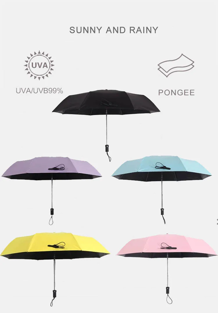 FR Windproof Women Umbrella Rain Pongee Folding Automatic Umbrella For Man Anti Sun Uv Umbrellas Protection Colourful For Travel1 (21)