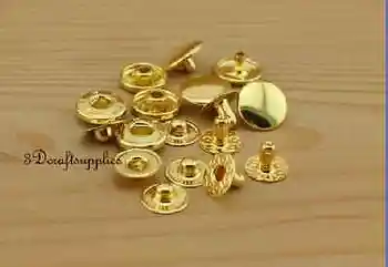 

snap fastener copper Press stud Snap Buttons golden 30 sets 15 mm 5/8 inch P128