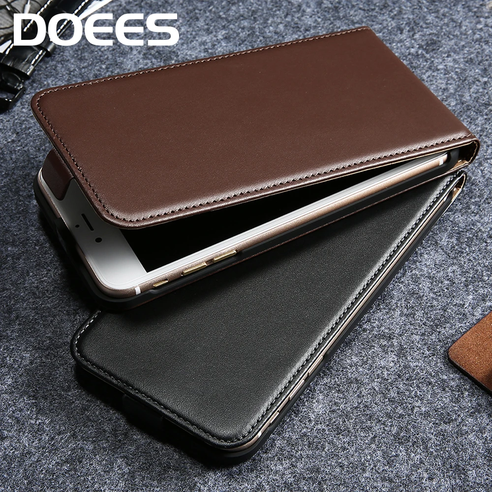 

DOEES I 8 Plus Leather Flip Case For iPhone 7 Plus Up Down Luxury PU Cover For iPhone 5S SE 5 S 4 4S Ultra Thin Phone Bag Cases