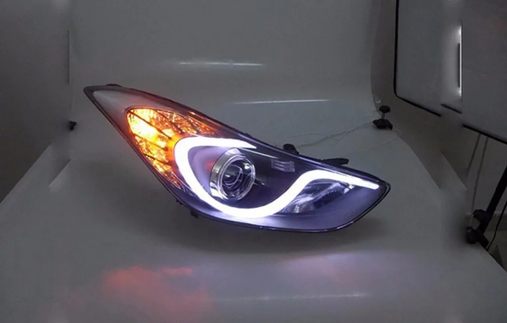 HID, 2012~, автостайлинг, фары для HUNDAI Elantra, Solaris, accent, Elantra, Genesis, i10, i20, santa fe, lantra; Elantra Головной фонарь