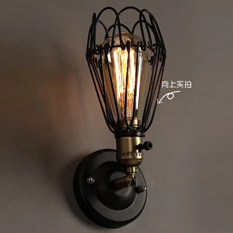 ?Loft Vintage Metal ??? Coffee Coffee Bar Wall Lights Black ? Metal Metal Bulb Tube Balcony ...