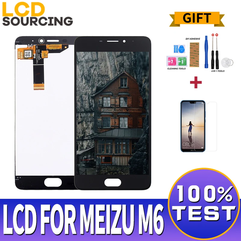 

5.2 inch LCD Display For Meizu M6 LCD Screen touch screen with Frame for Meilan 6 Display Digitizer Assembly M711H M711M Replace