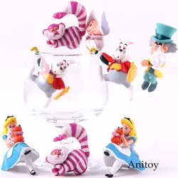 Алиса фигурка Алиса Mad Hatter Чеширский кот кролик Коллекционная модель игрушки для детей подарок для детей 5 шт./компл